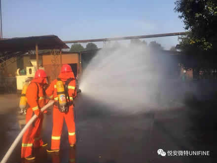 悅安公司微型消防站，為公司財產和員工生命安全保駕護航